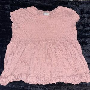 Pink babydoll shirt, perfect condition.